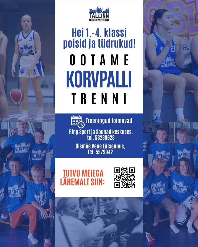 Ootame korvpalli trenni - Hei 1.-4. klassi poisid ja tüdrukud
