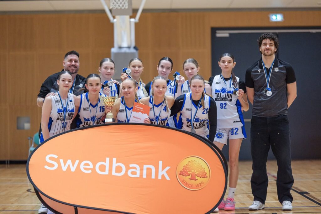 TSA U14 tüdrukud Swedbank Noorteliiga hõbemedalitega 2025/2026